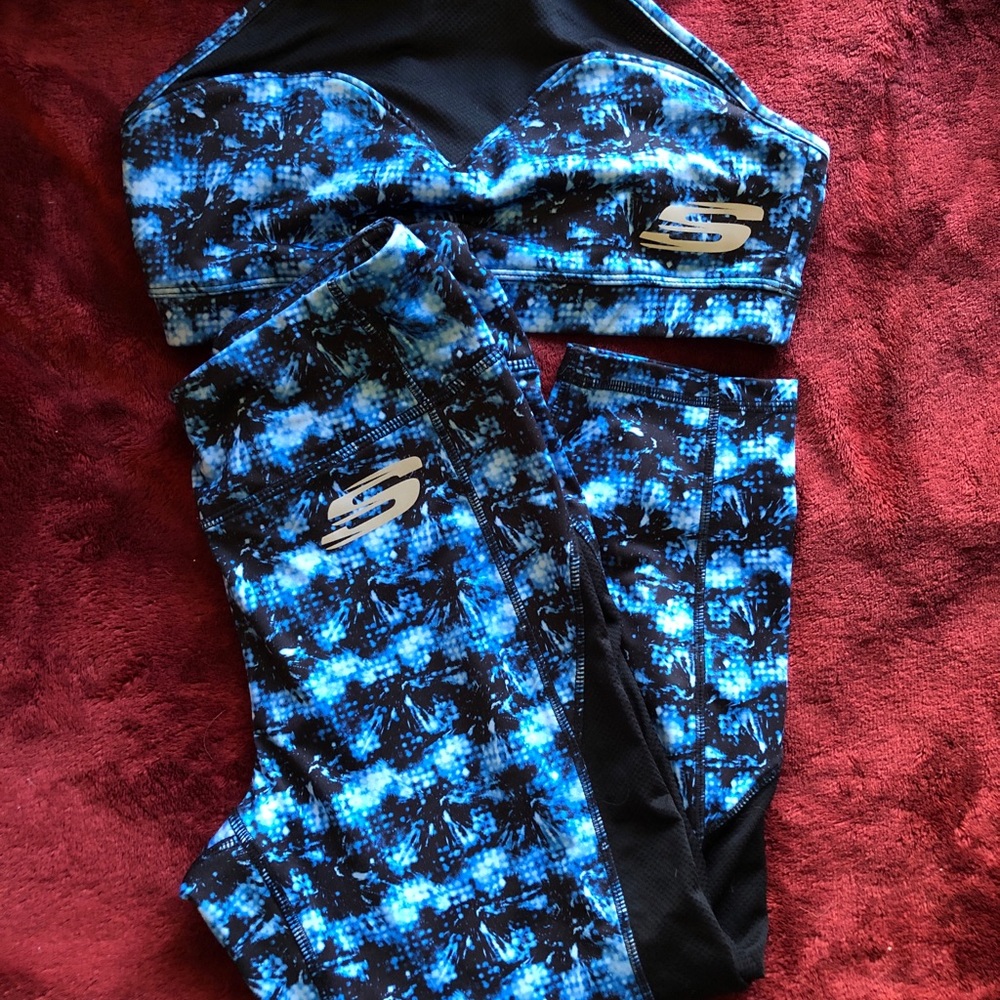 Sketchers athletic sports bra and capri